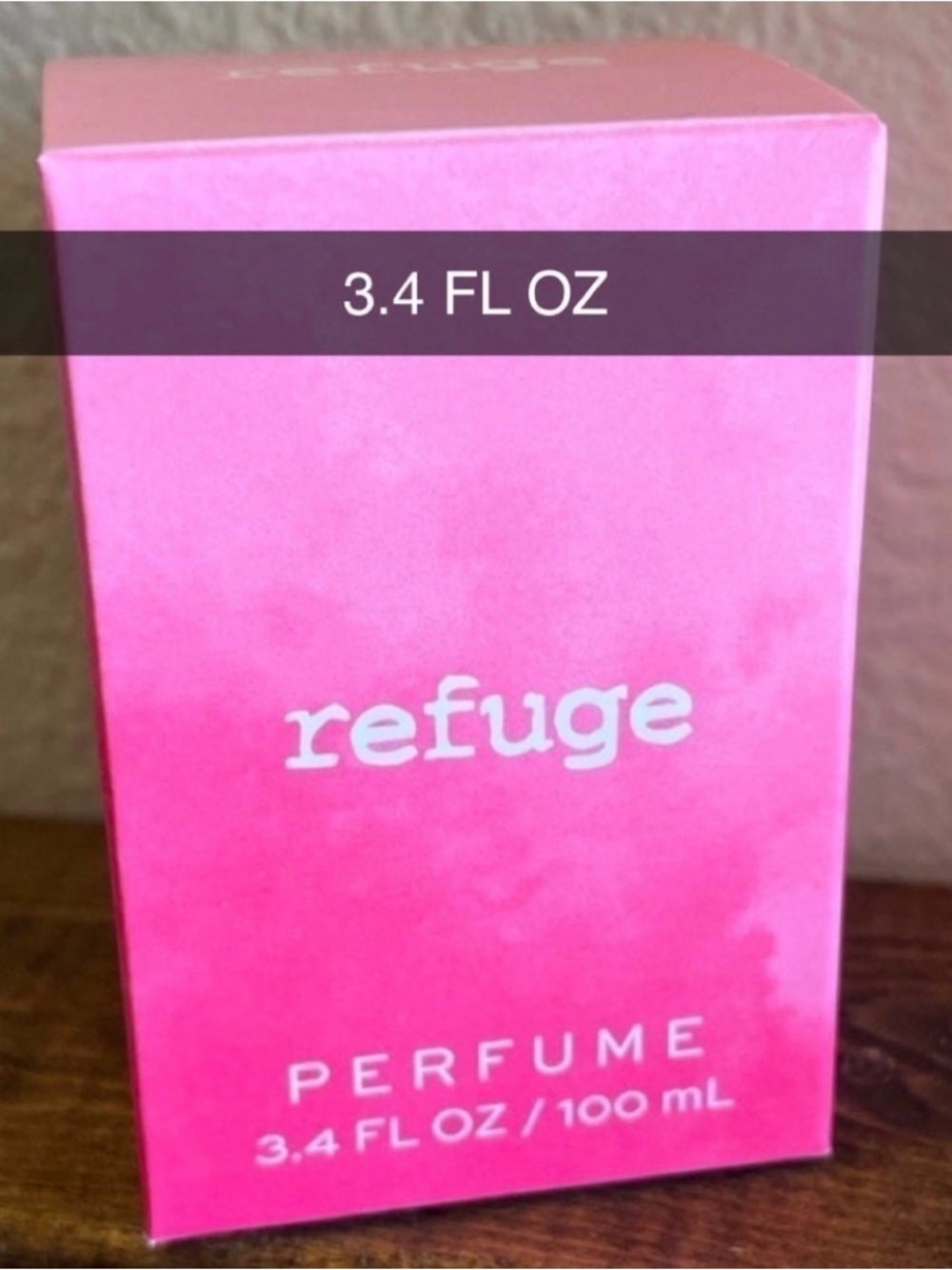 NIB DOUBLE SIZE Charlotte Russe REFUGE Perfume 3.4 FL OZ